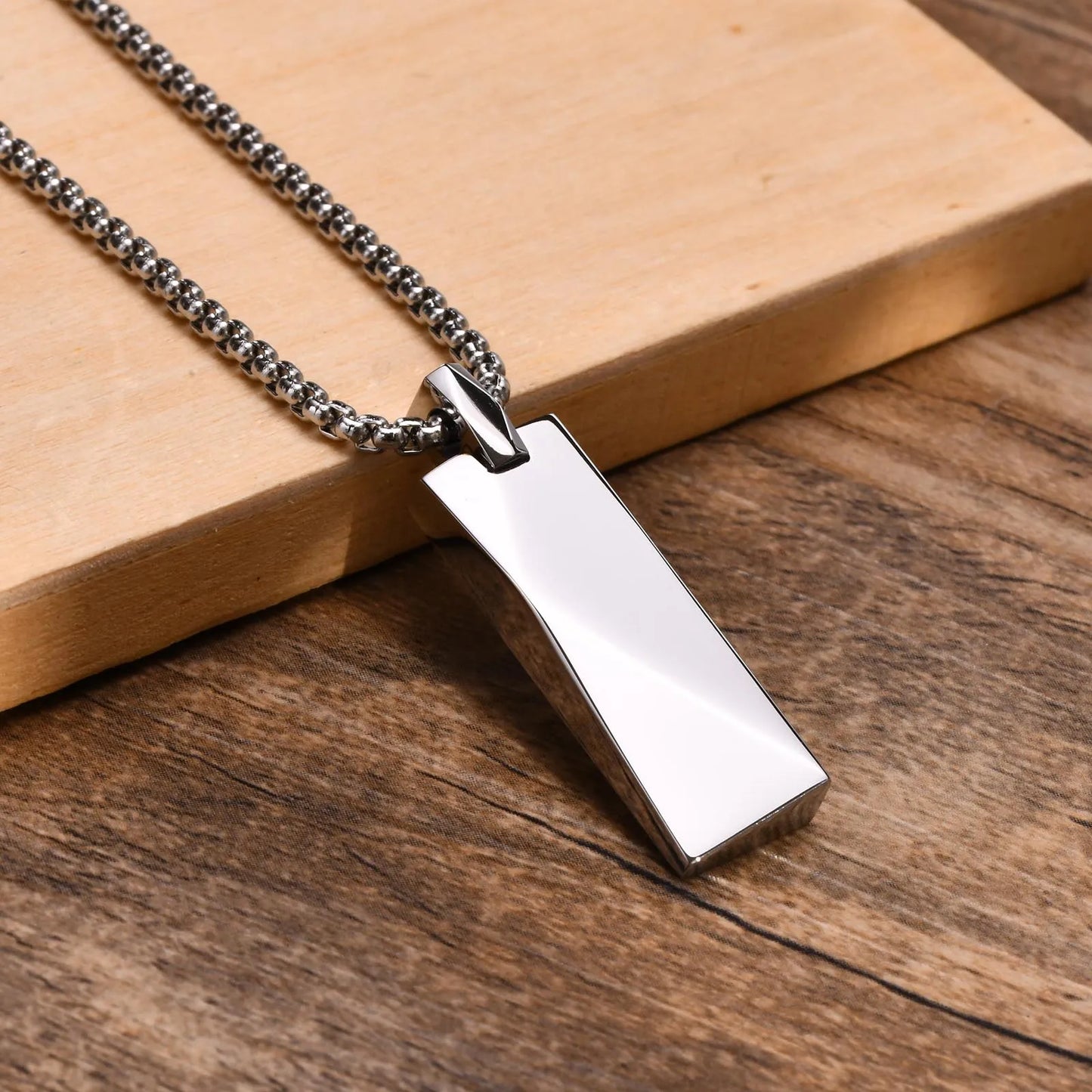 "Geometrix" - unisex stainless steel necklace steel