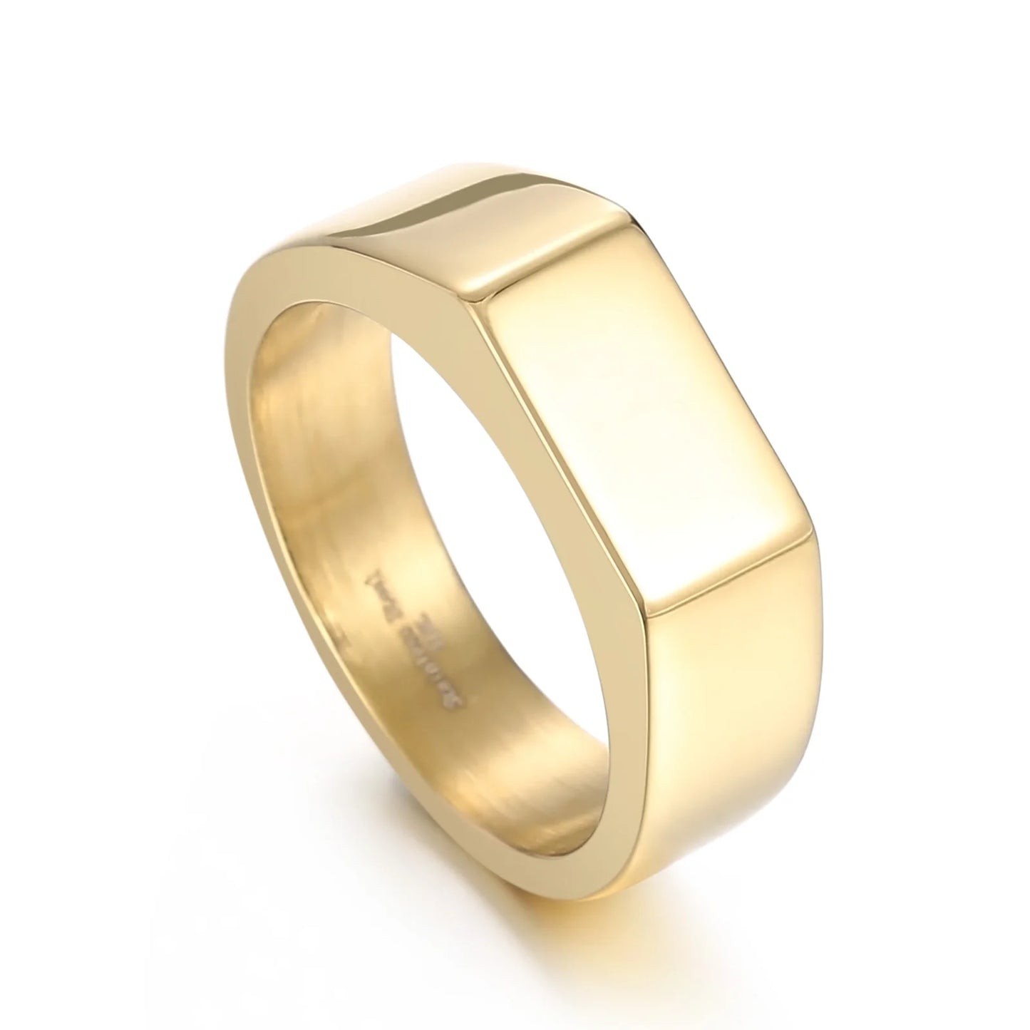 "Hexanut" - unisex fashion ring gold display
