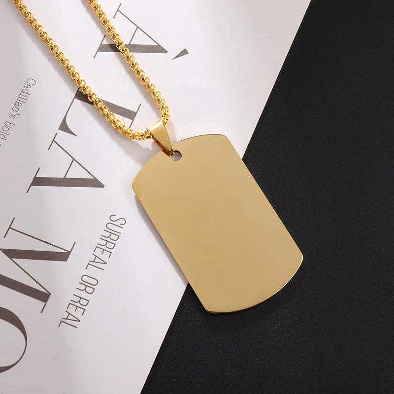 "Militag" - unisex stainless steel necklace