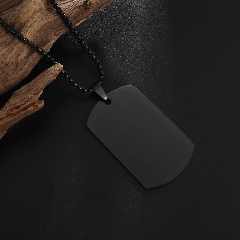 "Militag" - unisex stainless steel necklace