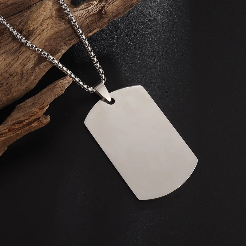 "Militag" - unisex stainless steel necklace