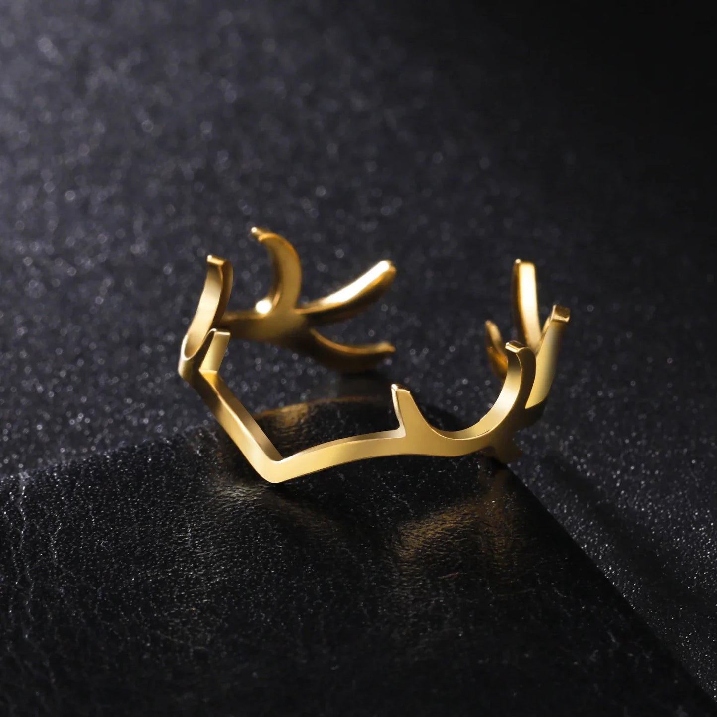 "Antlery" - unisex fashionable stainless steel ring