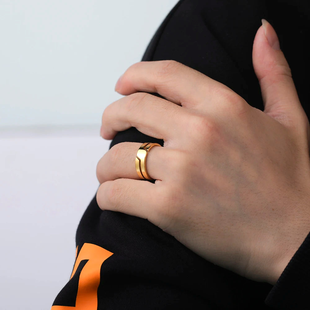"Slice" - unisex fashion ring